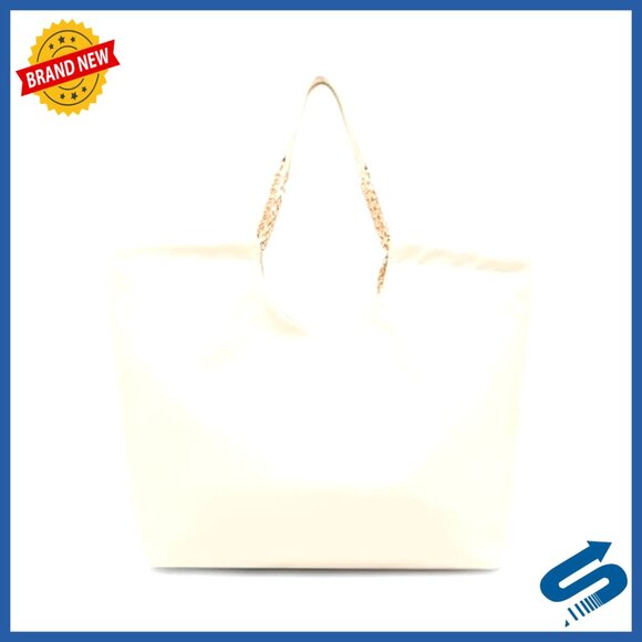 Medium Quilted Tote with Chain Strap, Polyester Lining, Work Travel Everyday Bag
